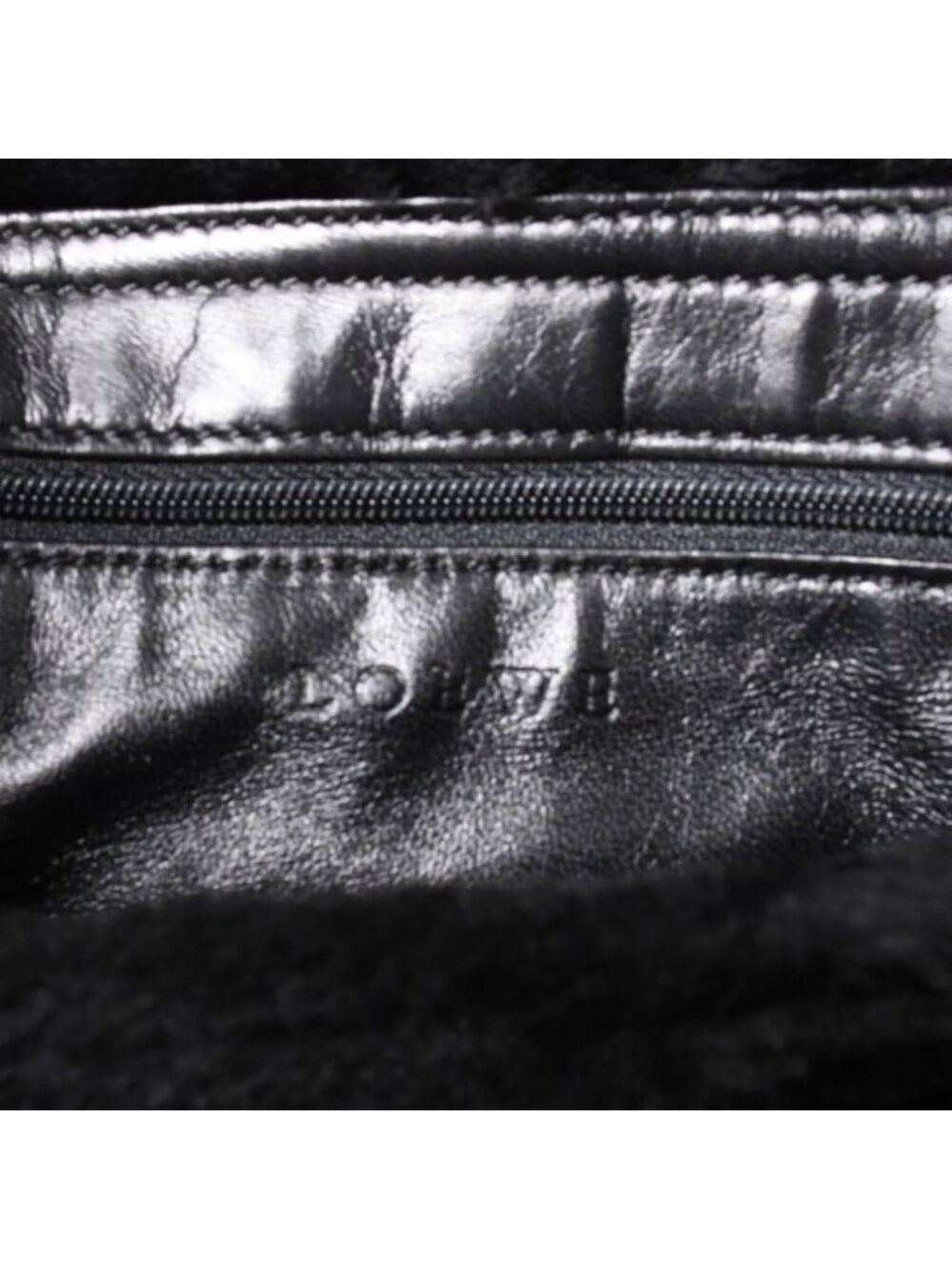 Loewe Handbag Anagram Black Shearling Leather Silver - Picture 14 of 16